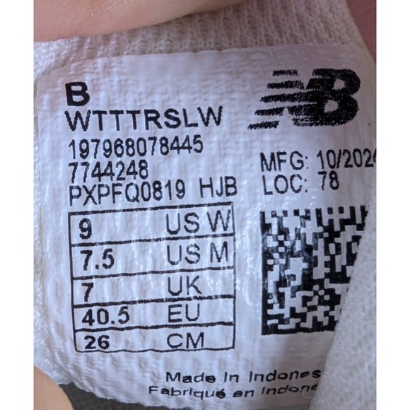 New Balance Tektrel Womens Sz 9 Sea Salt Grey Matter Hiking Trail Shoe WORN ONCE - Picture 8 of 8